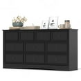 thumbnail image 1 of LGHM 10 Drawer Dresser for Bedroom, Dresser TV Stand, Chest of Drawers for Storage Clost Organization, Black, 1 of 7