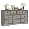 thumbnail image 1 of LGHM 10 Drawer Dresser for Bedroom, Dresser TV Stand, Chest of Drawers for Storage and Organization, Gray, 1 of 11