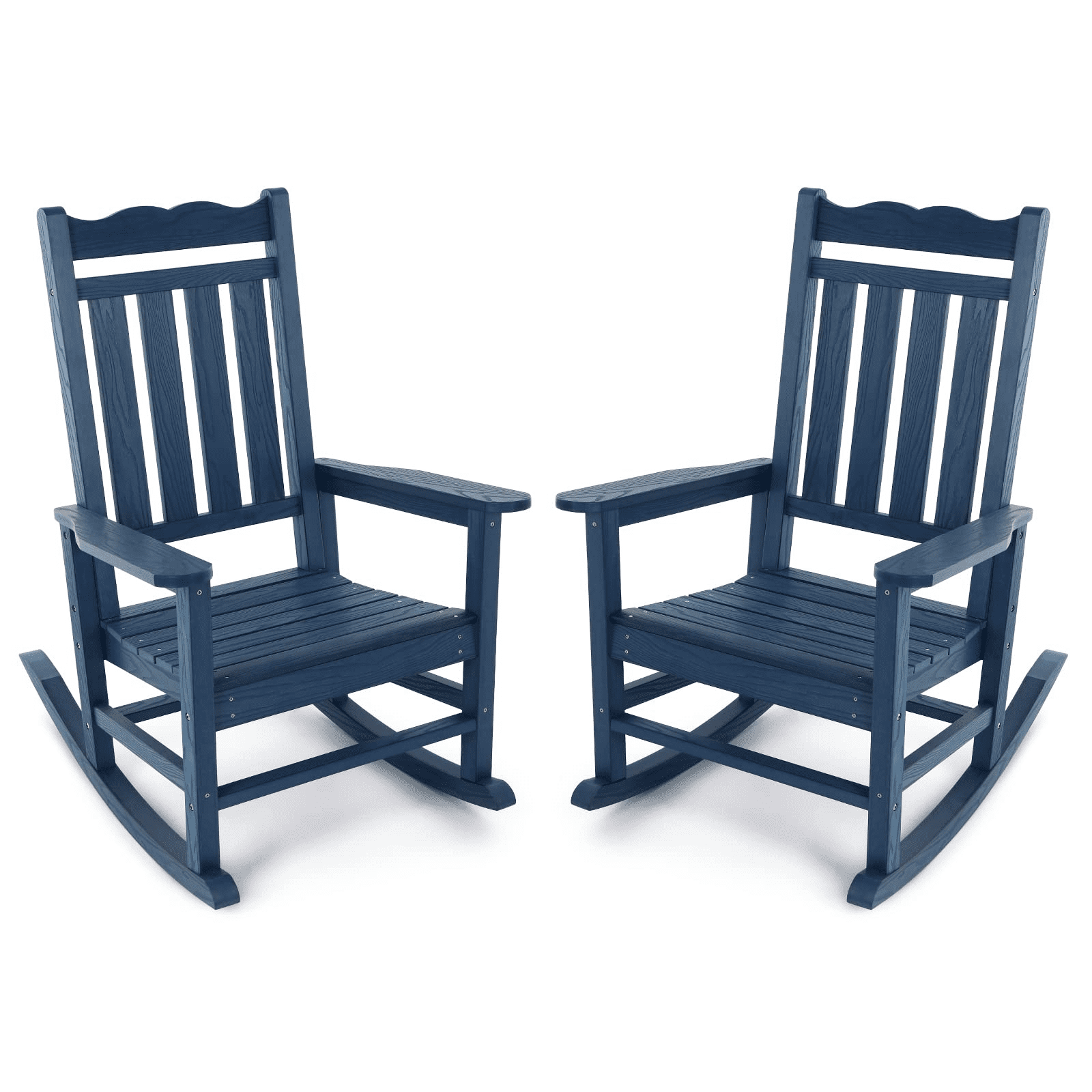 Mainstays Tuscany Ridge Outdoor Dining Height Rocking Chair, Blue
