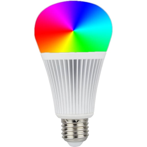 LGIDTECH FUT012 Miboxer 9W RGBWW Smart 2.4GHz RF LED Light Bulb E26, RGB + CCT Color Changing & Temperature Adjustable with Memory, App Control via WL-Box2 Gateway (Sold Separately)
