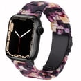 thumbnail image 1 of LGSY Compatible with Apple Watch band 42mm 44mm 45mm 49mm Women Men iwatch Resin Bands for apple watch series 8 7 6 5 4 3 2 1 SE Ultra, 1 of 7