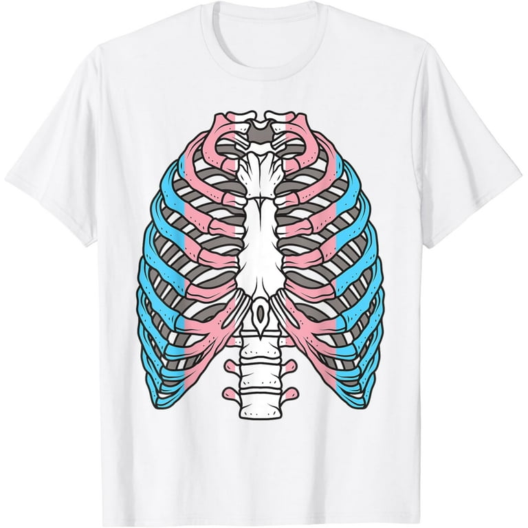 Transgender Flag Rib Cage T-Shirt Transgender Flag Rib Cage T-Shirt