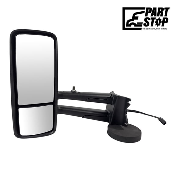 LH Door Mirror  Black, Heated, Electric with Bracket  Fits Kenworth T680 / T88