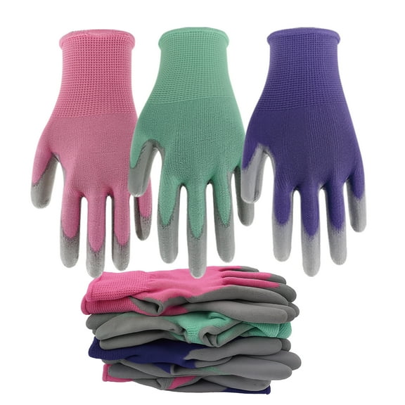 LH-SP 6 Pairs Lightweight Gardening Gloves – Breathable, Comfortable, for Outdoor Work, Driving, Men & Women