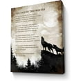 thumbnail image 1 of LH137HB-Motivational Wolf Canvas Wall Art Christian Wolf Gift for Men Picture Wall Decor, The Tale of Two Wolves Painting Modern Artwork for Bedroom Bathroom Office Home Decor, 1 of 6