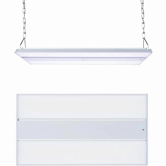 LHB-110W-165W-220W-XXK 2 ft. Philips Chip UL Driver, 140 Lumens 0-10V Dimming, 90-277V 50K & Receptacle Sensor Turnable Linear High Bay Light, White