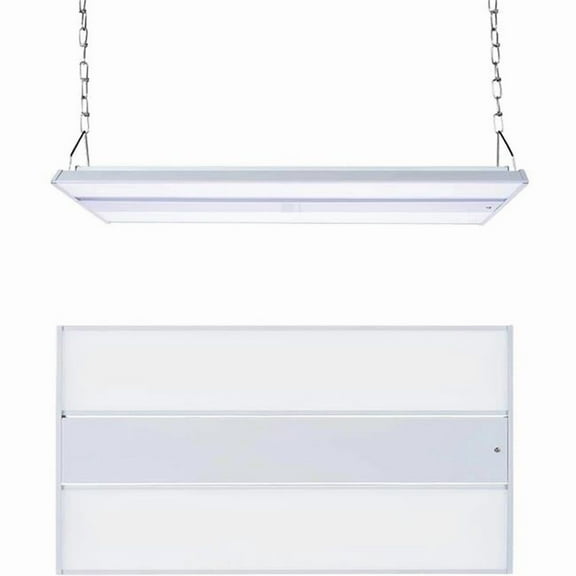 LHB-110W-165W-220W-XXK 2 ft. Philips Chip UL Driver, 140 Lumens 0-10V Dimming, 90-277V 50K & Receptacle Sensor Turnable Linear High Bay Light, White