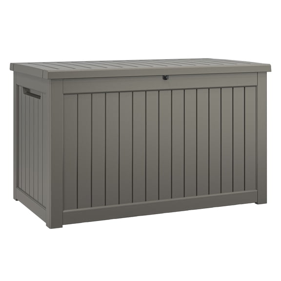 Bifanuo Heavy-Duty Jumbo Resin Deck Box - 230-Gallon Capacity with Steel Frame. Waterproof, UV-Resistant Outdoor Storage for Patio, Pool & Tools.