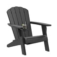 LHBcraft Outdoor Adirondack Chair with Cup Holder for Poolside, Patio