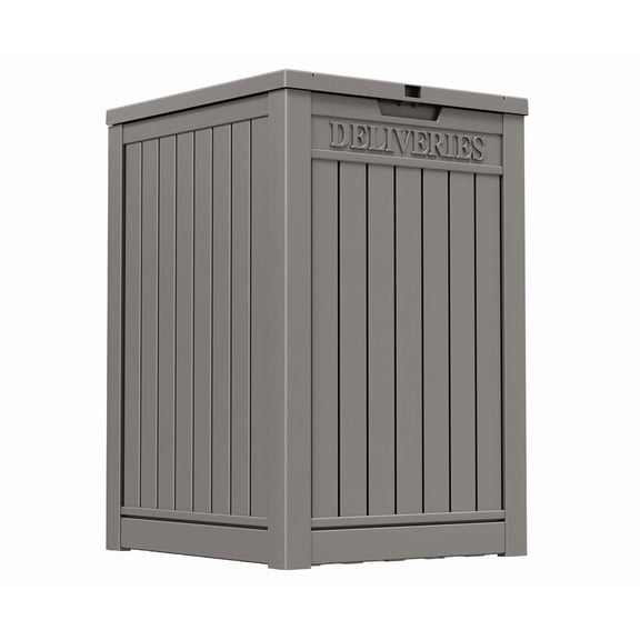 Bifanuo Outdoor Waterproof 48 Gallon Resin Deck Box, Gray