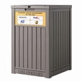thumbnail image 1 of Bifanuo Package Delivery Box for Porch with Delivery Sign, Upgrade 48 Gallon Storage Box with Lockable Secure, Large Double Wall Resin Outdoor Package Delivery and Waterproof Deck Box, 1 of 8