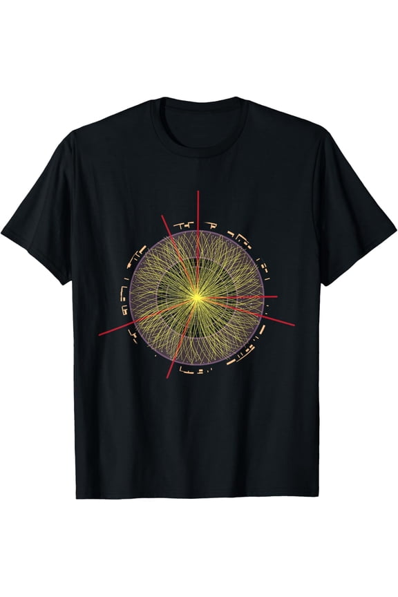 LHC Partial Physics Hadron Atomic Accelerator T-ShirtMen and women, White Black T-shirt, size: Extra large S-1387XL