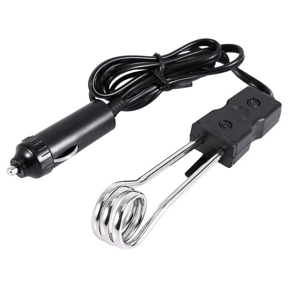 LHCER 12V/24V Mini Portable Electric Car Boiled Water Immersion Heater Traveling Camping Picnic New, Immersion Water Heater, Immersion Heater