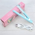 thumbnail image 1 of LHCER 2-in-1 Hair Straightener, 30s Temperature Rising Fast Heating Hair Straightener Blue, 1 of 9