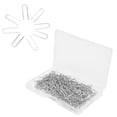 thumbnail image 1 of LHCER 200Pcs Sewing U-Pins, Crafts Needlecrafts Pins Stainless U-Shaped Sewing Pins for Sewing Fabric Craft Decor, 1 of 9