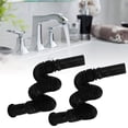 thumbnail image 1 of LHCER 2Pcs Basin Drain Pipe Wash Basin Sink Drain Hose Flexible PVC Water Pipe for Kitchen Bathroom Black, Wash Basin Drain Pipe, 1 of 9