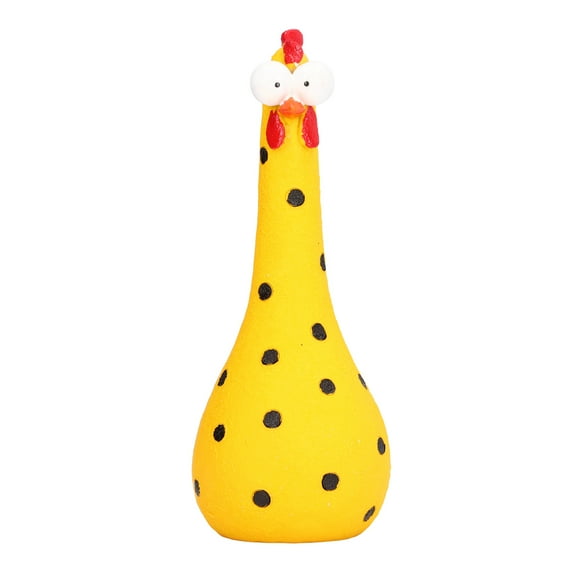 LHCER Chicken Garden Decor, Chicken Statue Long Neck Microlandschaft Hand Crafted Resin Animal Garden Statues for Garden Yard Art Decoration, Big Eye Chicken Garden Decoration