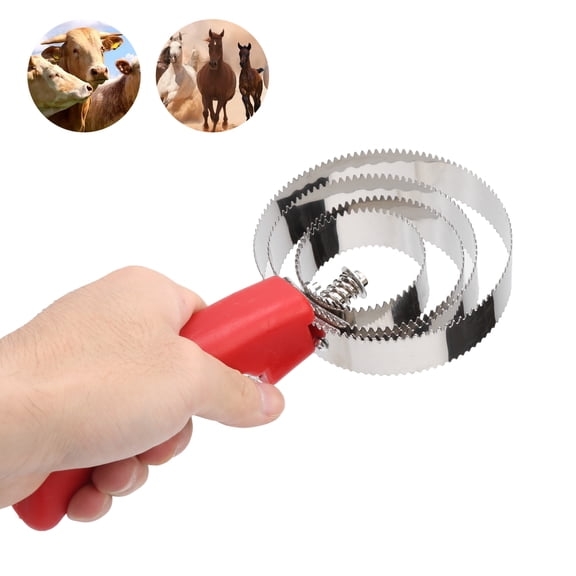 LHCER Curry Comb, Comfortable Stainless Steel Curry Comb For Horse