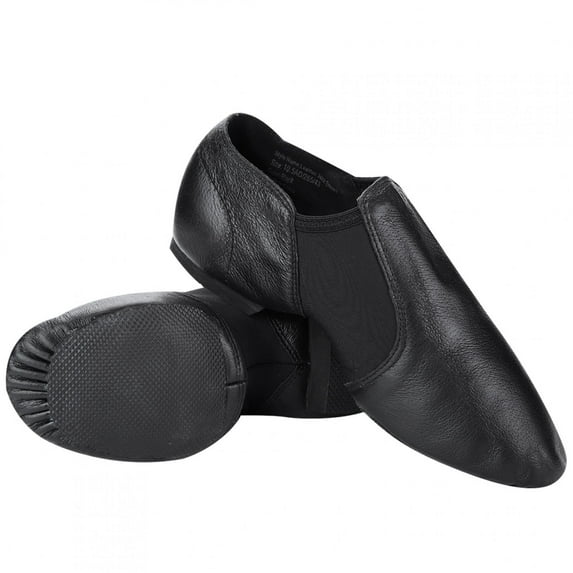 LHCER Dance Jazz Shoes Slip-On Black Adult Size 39