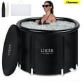 thumbnail image 1 of LHCER Ice Bath Tub for Adults Portable XL Cold Plunge Tub with Lid for Workout Recovery, 116 Gallon, 1 of 11