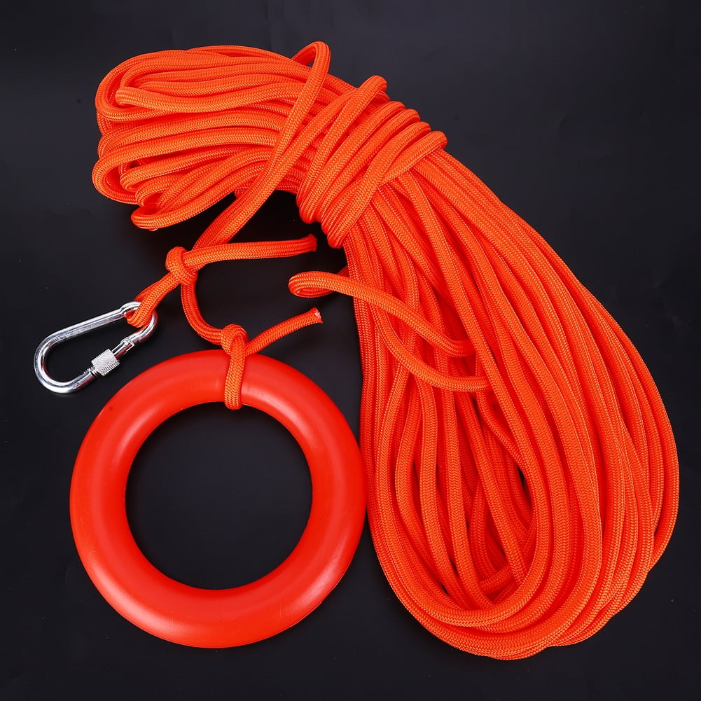LHCER Rope,Floating Lifesaving Rope,8mm Nylon Floating Lifesaving Wire  Snorkeling Safety Rope Boat Diving Swimming Lifeguard Line With Buoyant  Loop 