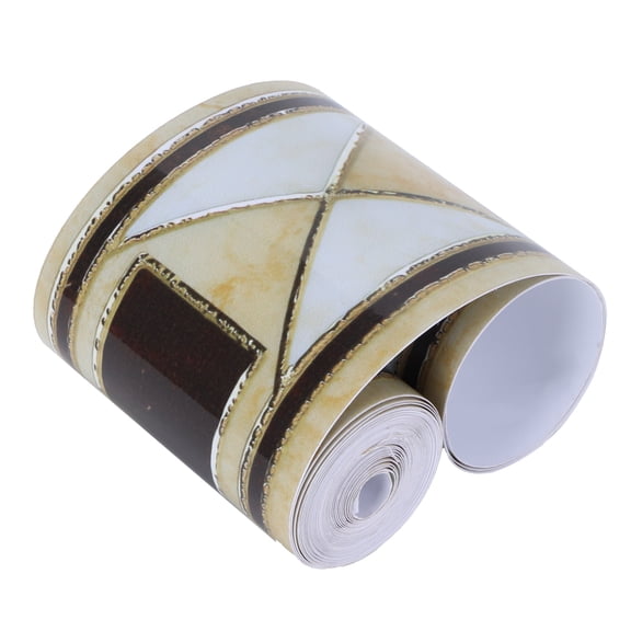 LHCER Wallpaper Border Trim Self Adhesive Wall Art Sticker Waist Line Border Kitchen Bathroom Decor,Wallpaper Border,Waist Line Tile Sticker  1  DIY home decoration, it is suitable for window displa