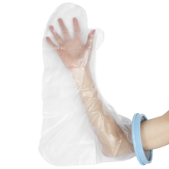 LHCER Waterproof Arm Cast Cover for Shower Children Long Full Protector Cover Soft Comfortable Watertight Seal to Keep Wounds Dry Bath Bandage Broken Hand,Wrist,Finger,Elbow No Mark on Skin Reusable