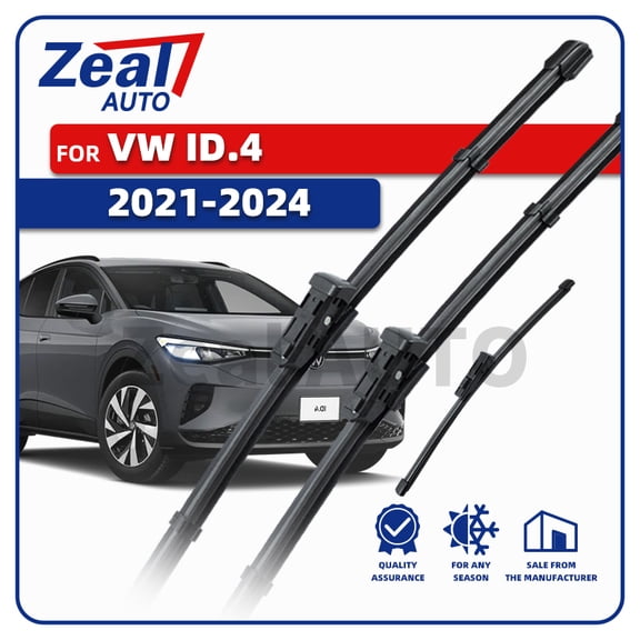 LHD Front Rear Wiper Blades For Volkswagen VW ID.4 ID4 Pro E21 2021-2024 2022 2023 GTX Windshield Window Brushes Accessories