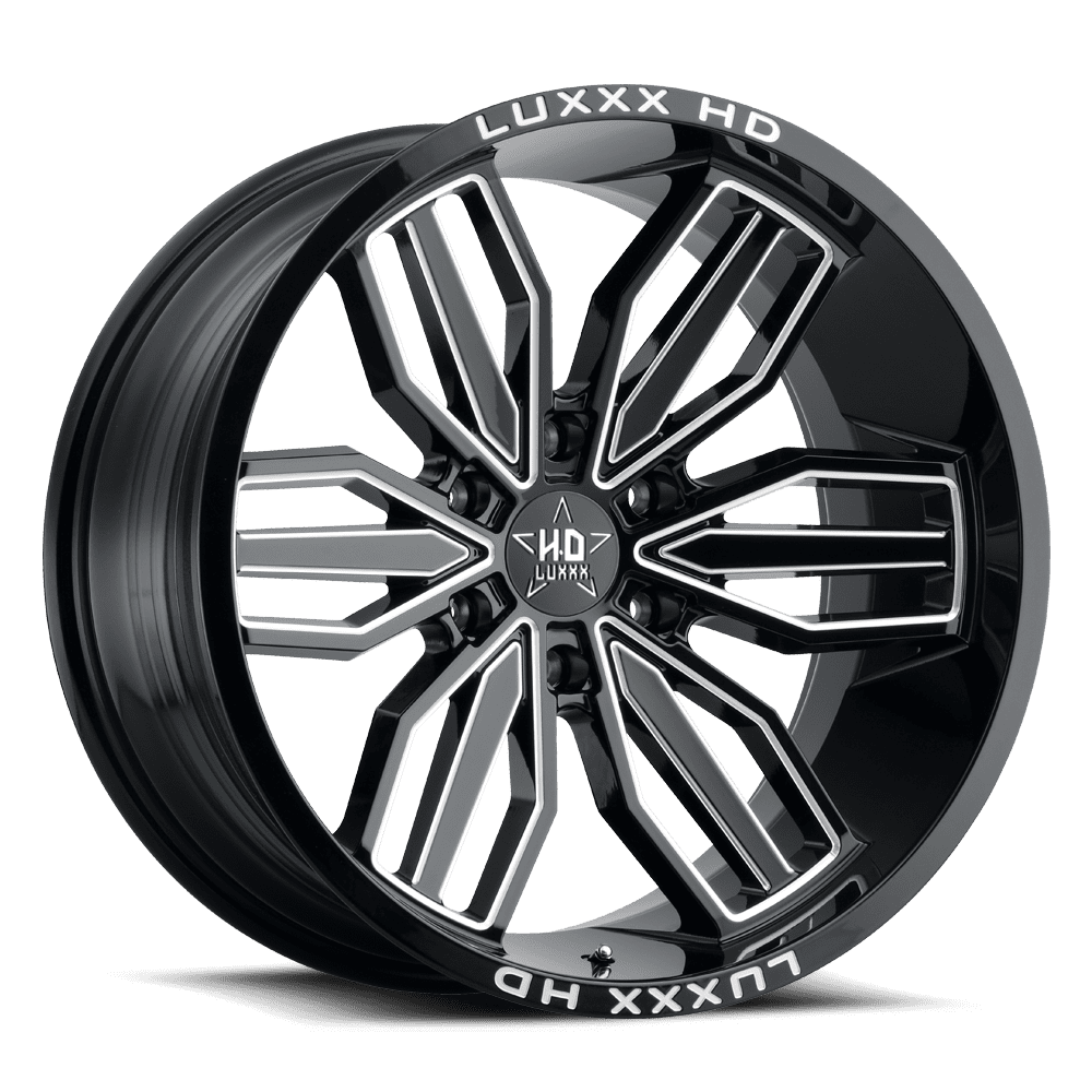 LHD21 20X10 6X135 -18 87.1 Gloss Black Milled