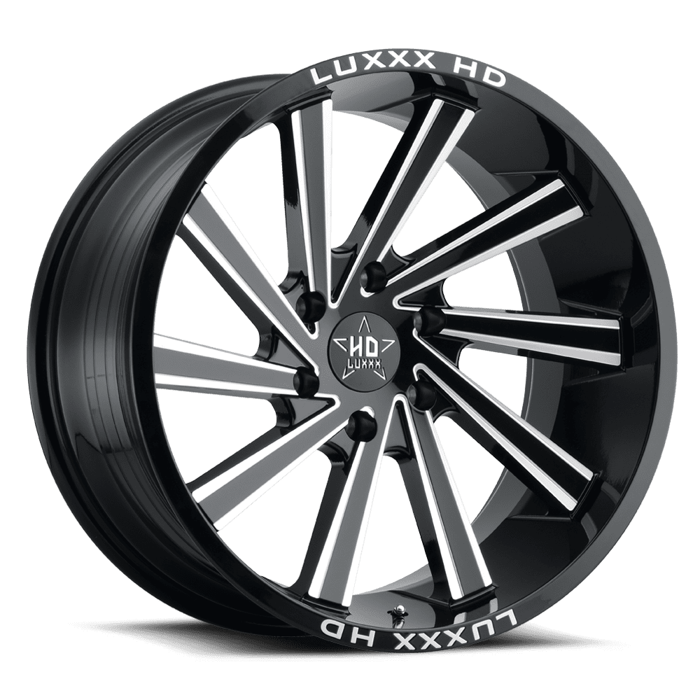 LHD22 20X10 5X127 -18 78.1 Gloss Black Milled