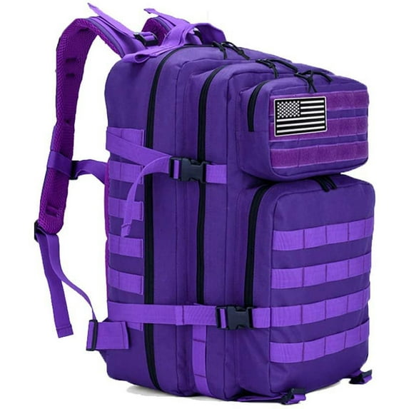 LHI Military Tactical Backpack for Men and Women 45L Army 3 Days Assault Pack Bag Large Rucksack with Molle System