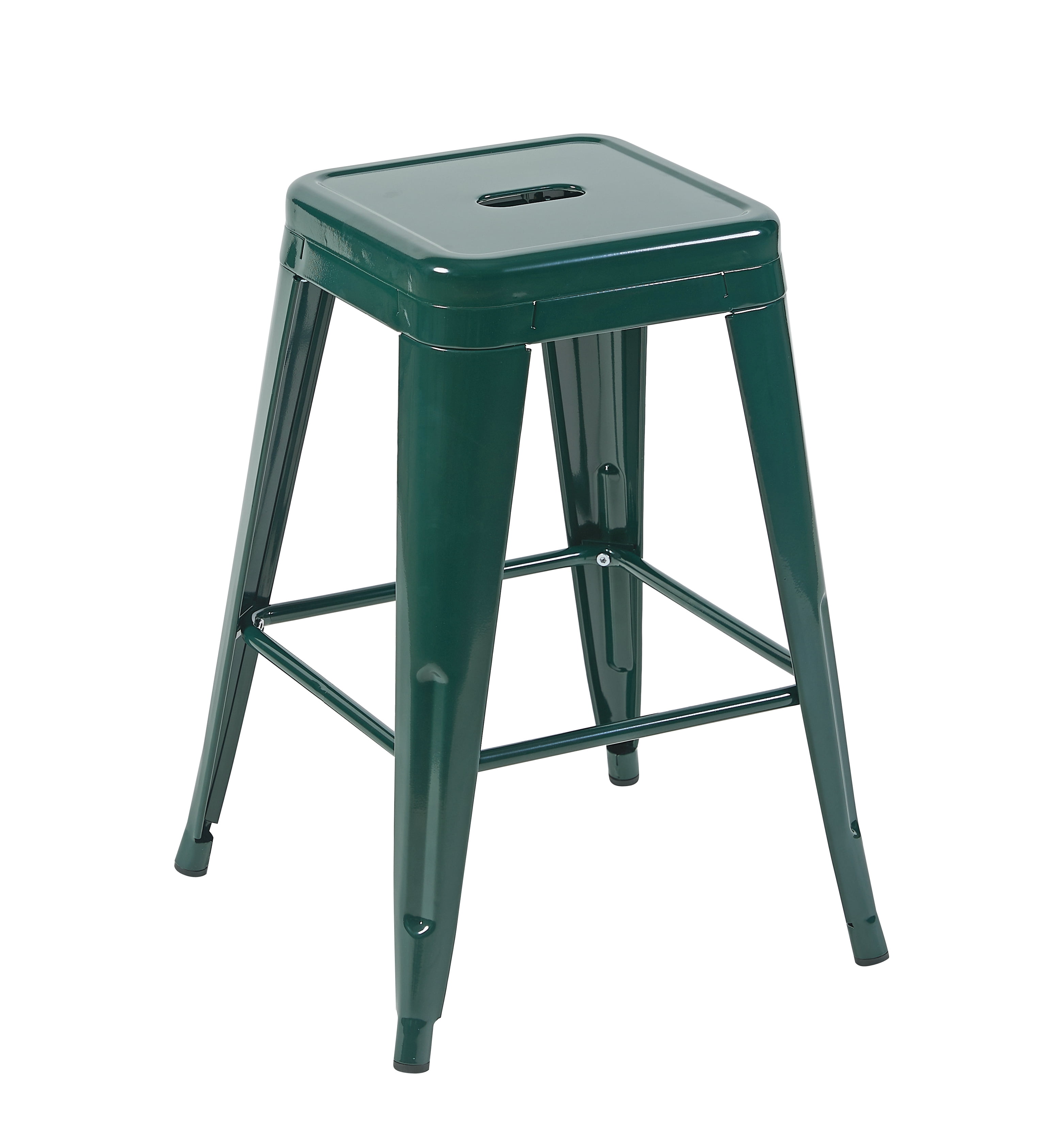 LHKJ 24 in. Backless Metal Counter Height Bar Stools, Non Stackable ...