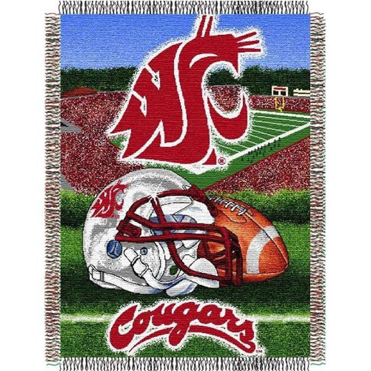 NCAA Washington State Cougars Tapestry Throw - Thumbnail 3
