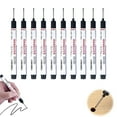 thumbnail image 1 of LHNFT 10PCS Long Head Deep Hole Marker, 20mm Deep Reach Long Nib Permanent Markers, Carpenter Ink Marker Pens, Quick-dry Waterproof Colorful Carpenter Pen Construction Marking, 1 of 5