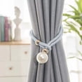 thumbnail image 1 of LHNFT 2 PCS Curtain Tiebacks Window Curtain Decorative Rope Holdbacks, Drapery Large Tiebacks Weave Holder for Window Draperies Braided Buckle Ball Tassels Tieback, 1 of 7