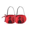 thumbnail image 1 of LHNFT 2 Pcs Halloween Pumpkin Candy Bags Reusable Hand-Held Trick or Treat Candy Bag Gift Cloth Bags for Halloween Party Decorations Supplies, 1 of 6