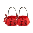 thumbnail image 1 of LHNFT 2 Pcs Halloween Pumpkin Candy Bags Reusable Hand-Held Trick or Treat Candy Bag Gift Cloth Bags for Halloween Party Decorations Supplies, 1 of 6