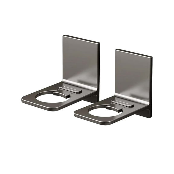 LHNFT 2 Pcs Shower Gel Bottle Rack Hook Self Adhesive Wall Mounted No Drilling Hand Sanitizers Rack Adjustable Rustproof Shampoo Holder Bottle Holder