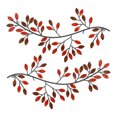 thumbnail image 1 of LHNFT 2Pcs Metal Tree Leaf Wall Decor Black Scroll Vines Metal Wall Art Branch Wall Ornament for Living Room Bed Room Indoor and Outdoor Decor, 1 of 5