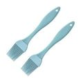 thumbnail image 1 of LHNFT 2Pcs Silicone Oil Brush Barbecue Basting Brush Seasoning Sauce Cake Bread Butter Egg Heat Resistant Home Kitchen Baking Cooking Tools, 1 of 2