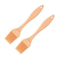 thumbnail image 1 of LHNFT 2Pcs Silicone Oil Brush Barbecue Basting Brush Seasoning Sauce Cake Bread Butter Egg Heat Resistant Home Kitchen Baking Cooking Tools, 1 of 2