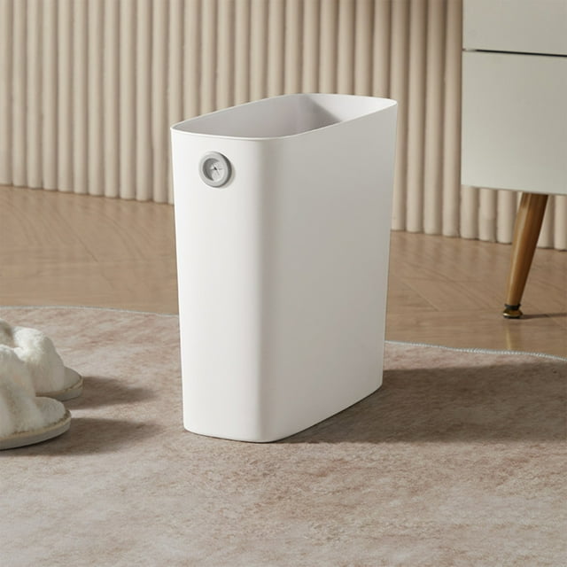 LHNFT 4 Gallon Can, 2024 Upgraded Wastebasket Slim Open Top Garbage Container Bin Can, Small Can Garbage Container Basket for Bathroom Office Bedroom Kitchen