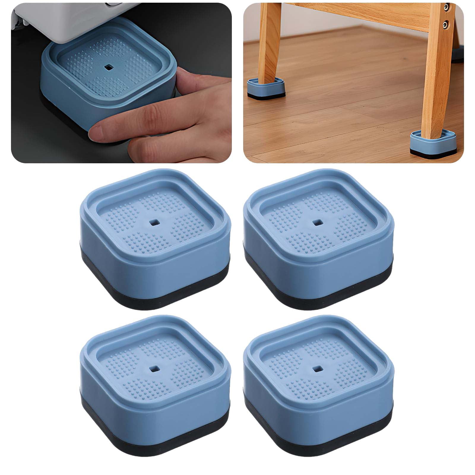 Furniture Riser Stackable LHNFT 4 Pack Furniture Risers, 1.36 Inch Bed Risers Heavy Duty for ...