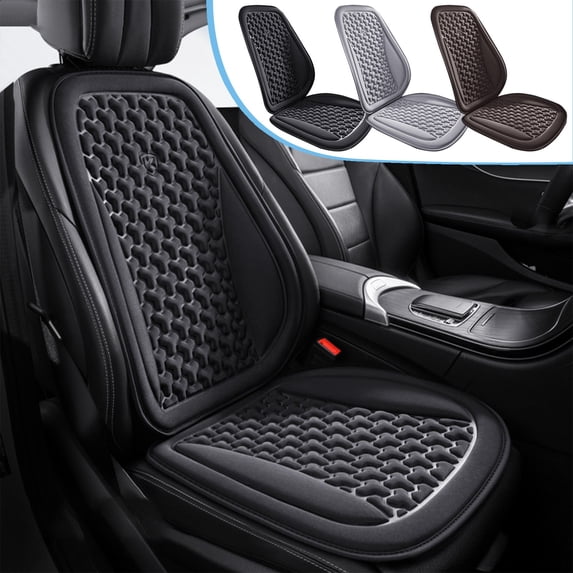 LHNFT Air Mesh Car Seat Cushion and Backrest Set,Breathable Ventilated Seat Pad for Summer Cooling,Non-Slip Universal Fit for Car,Truck
