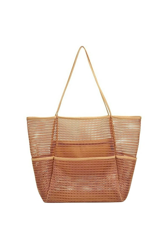 Beach Bag - Mesh Beach Tote Bag for Women Mothers Day Gifts for Her Waterproof Pool Bag for Holiday Travel, Beach Vacation Essentials