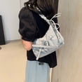 thumbnail image 1 of LHNFT Canvas Hobo Bag Crossbody Purse Womens Bow Shoulder Bag Vintage Tote Handbag Casual Shopper Satchel Messenger Purse for Women, 1 of 4