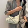 thumbnail image 1 of LHNFT Canvas Hobo Bag Crossbody Purse Womens Bow Shoulder Bag Vintage Tote Handbag Casual Shopper Satchel Messenger Purse for Women, 1 of 5