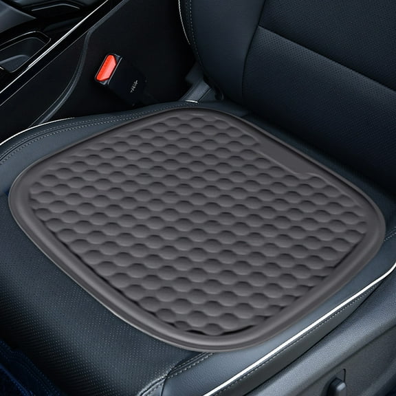 LHNFT Car Seat Cushion, Summer Ice Silk Gel Seat Cushion with Non-Slip Cover, Sciatica and Lower Back Pain Relief, Seat Cushions for Car Home Office Chair Wheelchair, Travel Essentials, 15.7"x15.7"