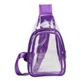 thumbnail image 1 of LHNFT Clear Sling Bag, PVC Crossbody Bags for Women, Clear Casual Chest Daypack for Hiking, Stadium or Concerts, 1 of 3
