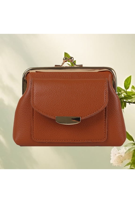 Coin Purse with Credit Card Slot, Kiss Lock Coin Purse for Women, Large Capacity Coin Pouch, Change Purse Cute Coin Holder for Women